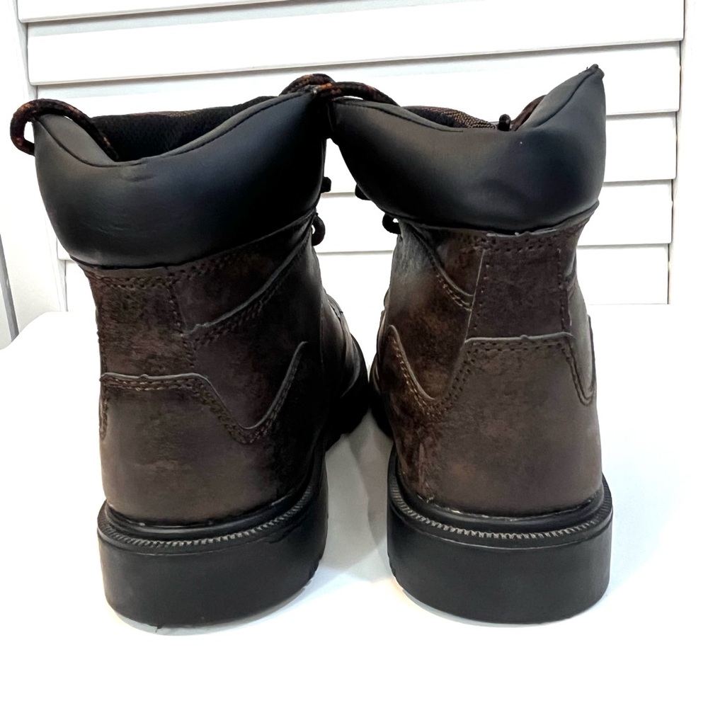 Men's boots (BRAHMA brand) with steel toe cap, brown color - Picture 8 of 8